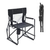 Heavy Duty Outdoor Folding Rocking Chair – 400lbs Capacity Camping Glider with Mesh Back & Cup Holder