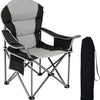 NEWBULIG Pro-Series XL Camping Chair: 500lbs Heavy Duty Support, Integrated Cooler & Padded Comfort